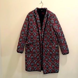 J Crew flower waterproof puffer jacket in perfect condition (NEVER WORN)